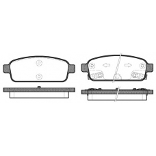 1432.12 REMSA Комплект тормозных колодок, дисковый тормоз