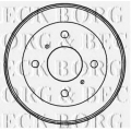 BBR7202 BORG & BECK Тормозной барабан