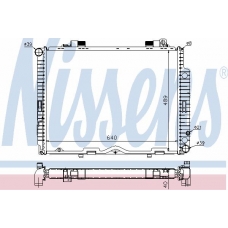 62611A NISSENS Радиатор, охлаждение двигателя