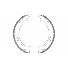 BSA2239.00 OPEN PARTS Комплект тормозных колодок