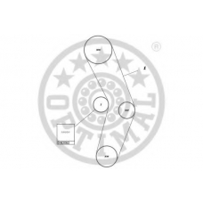 SK-1704 OPTIMAL Комплект ремня ГРМ