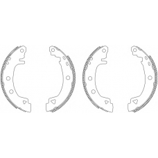 MSK213 MINTEX Комплект тормозных колодок