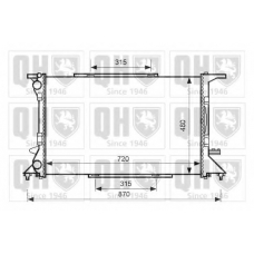 QER2622 QUINTON HAZELL Радиатор, охлаждение двигателя