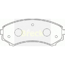 24066 00 C BRECK Комплект тормозных колодок, дисковый тормоз