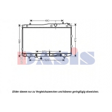 510087N AKS DASIS Радиатор, охлаждение двигателя
