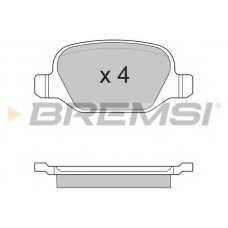 BP2891 BREMSI Комплект тормозных колодок, дисковый тормоз
