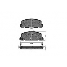 31276 SPIDAN Комплект тормозных колодок, дисковый тормоз