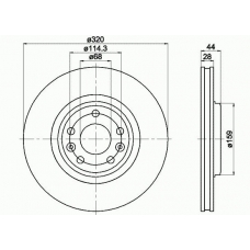 54954PRO PAGID Тормозной диск