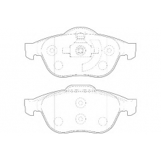 WBP23245B WAGNER LOCKHEED Комплект тормозных колодок, дисковый тормоз
