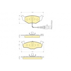 6115862 GIRLING Комплект тормозных колодок, дисковый тормоз