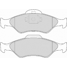 FD6891A NECTO Комплект тормозных колодок, дисковый тормоз