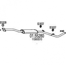 01.55280 MTS Средний глушитель выхлопных газов