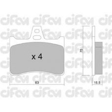 822-531-0 CIFAM Комплект тормозных колодок, дисковый тормоз