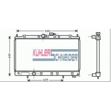 0500471 KUHLER SCHNEIDER Радиатор, охлаждение двигател