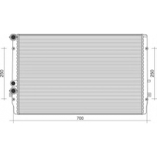 350213845000 MAGNETI MARELLI Радиатор, охлаждение двигателя