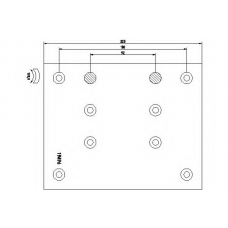 1949605 TEXTAR Комплект тормозных башмаков, барабанные тормоза