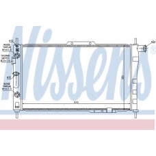 616571 NISSENS Радиатор, охлаждение двигателя