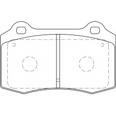 WBP21381B WAGNER LOCKHEED Комплект тормозных колодок, дисковый тормоз