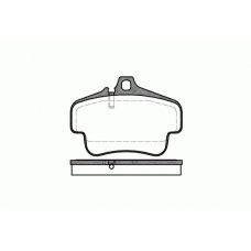 0773.00 REMSA Комплект тормозных колодок, дисковый тормоз