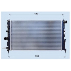 0107.3081 FRIGAIR Радиатор, охлаждение двигателя