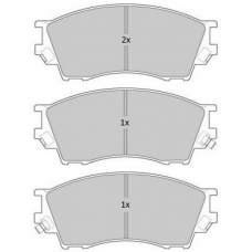 FBP-1760 FREMAX Комплект тормозных колодок, дисковый тормоз