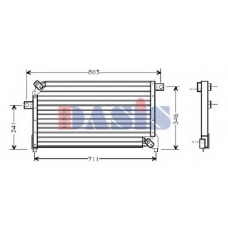 072060N AKS DASIS Конденсатор, кондиционер