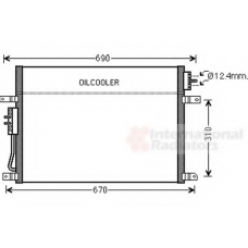 21005050 VAN WEZEL Конденсатор, кондиционер