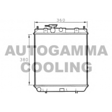 100627 AUTOGAMMA Радиатор, охлаждение двигателя