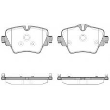 P17253.08 WOKING Комплект тормозных колодок, дисковый тормоз