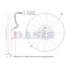 048116N AKS DASIS Вентилятор, охлаждение двигателя
