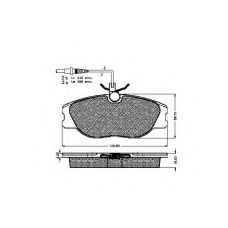 32149 SPIDAN Комплект тормозных колодок, дисковый тормоз