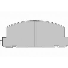 FD6524V NECTO Комплект тормозных колодок, дисковый тормоз