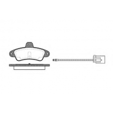 P5333.02 WOKING Комплект тормозных колодок, дисковый тормоз