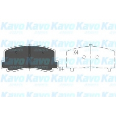 KBP-5522 KAVO PARTS Комплект тормозных колодок, дисковый тормоз