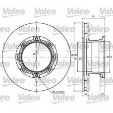 187083 VALEO Тормозной диск