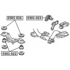 0301-022 ASVA Подвеска, рычаг независимой подвески колеса