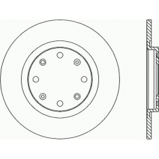 BDA1426.10 OPEN PARTS Тормозной диск