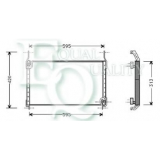 CO0228 EQUAL QUALITY Конденсатор, кондиционер