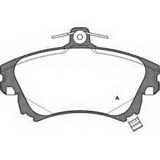 BPA0708.02 OPEN PARTS Комплект тормозных колодок, дисковый тормоз