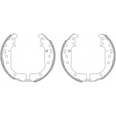 8DB 355 003-441 HELLA PAGID Комплект тормозных колодок