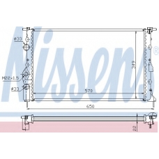 639391 NISSENS Радиатор, охлаждение двигателя