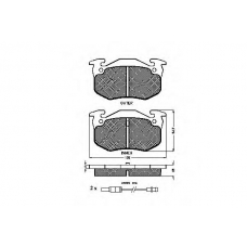 31127 SPIDAN Комплект тормозных колодок, дисковый тормоз