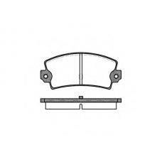 P1213.40 WOKING Комплект тормозных колодок, дисковый тормоз