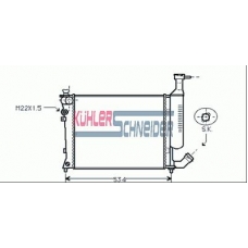 1500141 KUHLER SCHNEIDER Радиатор, охлаждение двигател
