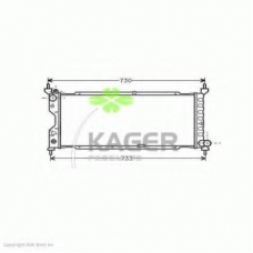 31-0770 KAGER Радиатор, охлаждение двигателя