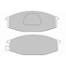 FD6552A NECTO Комплект тормозных колодок, дисковый тормоз