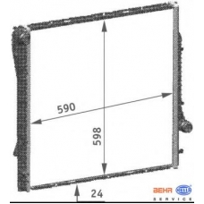 8MK 376 718-771 HELLA Радиатор, охлаждение двигателя