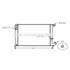 CNA2142 AVA Радиатор, охлаждение двигателя