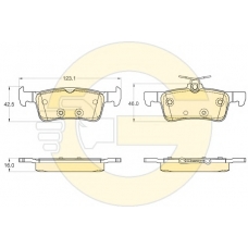 6120552 GIRLING Комплект тормозных колодок, дисковый тормоз