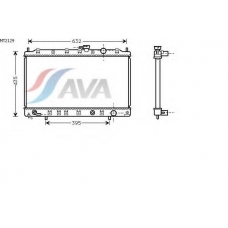 MT2129 AVA Радиатор, охлаждение двигателя